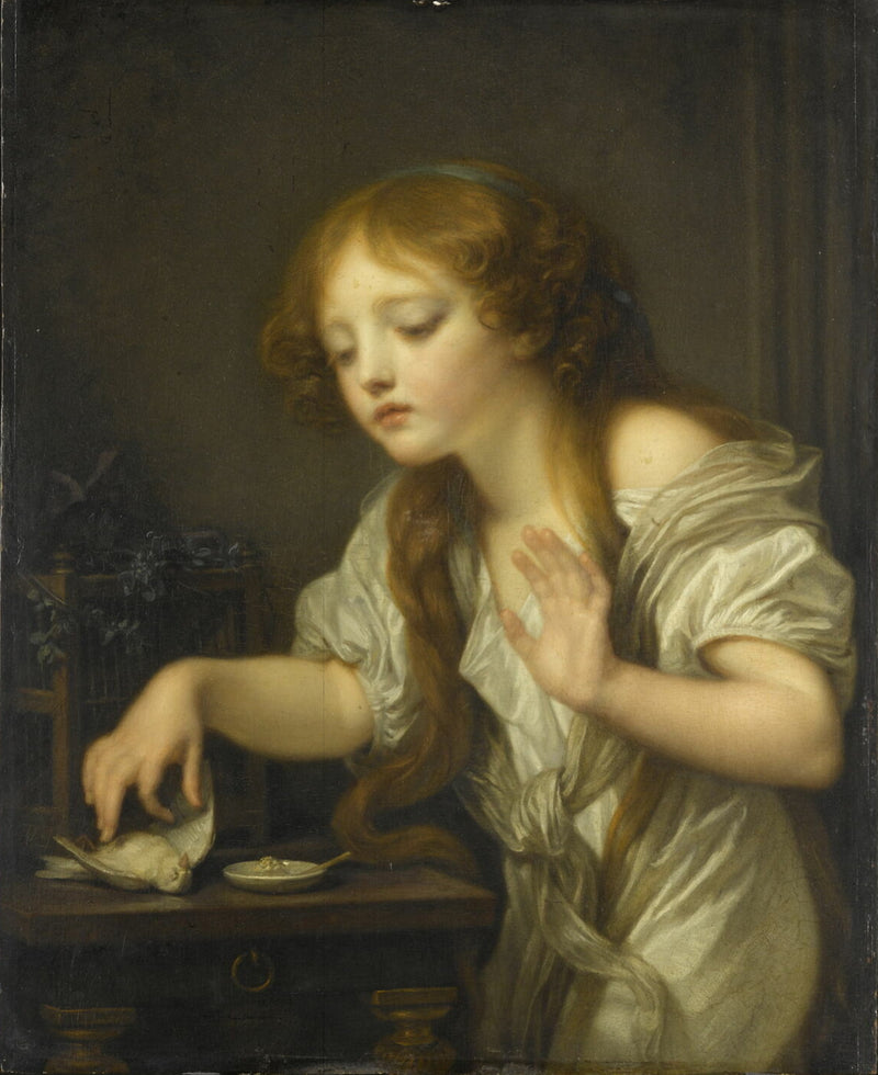 O Pássaro Morto - Jean-Baptiste Greuze