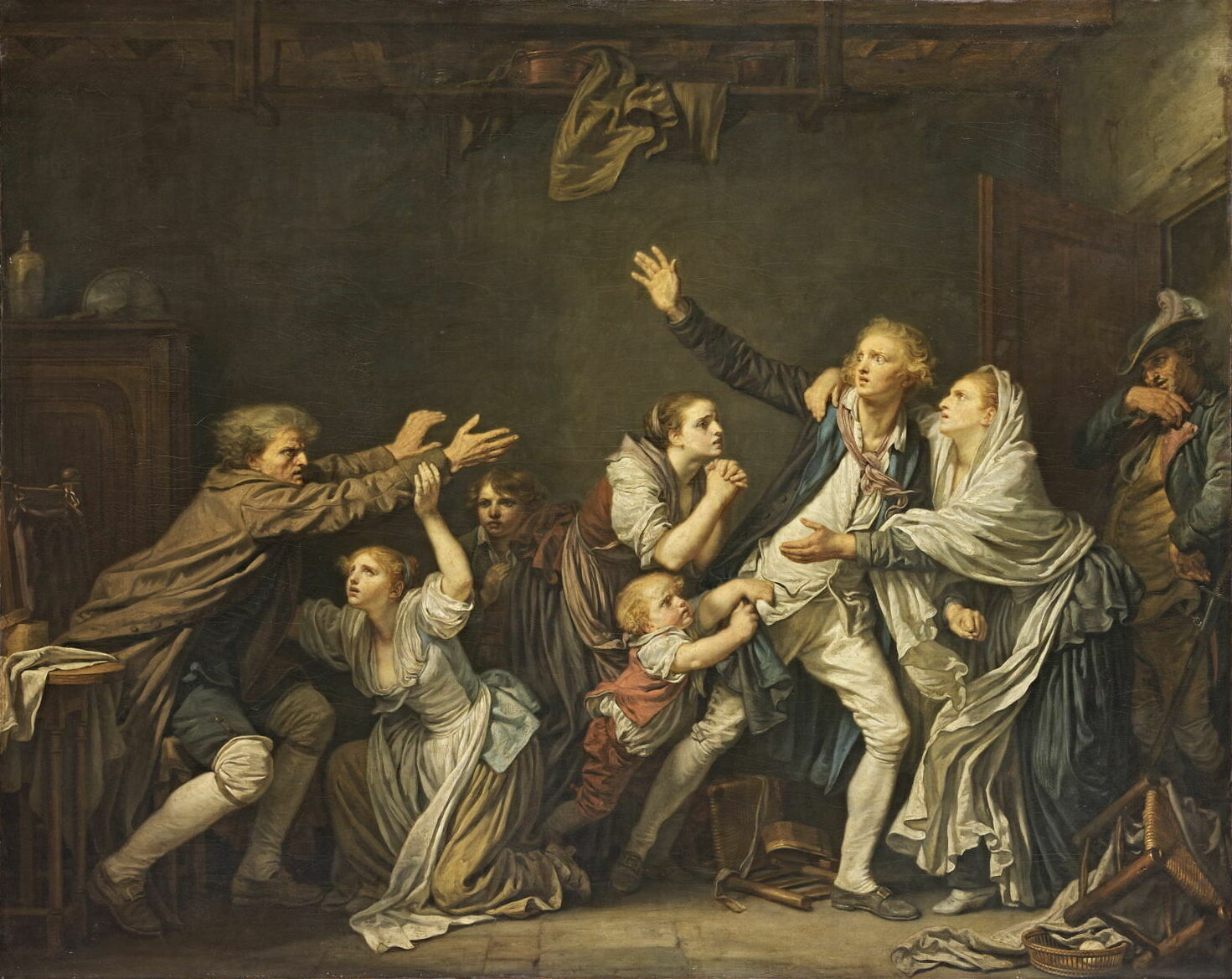La Malédiction paternelle - Jean-Baptiste Greuze