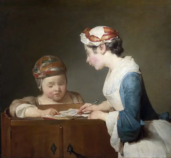 A jovem professora - Jean Simeón Chardin
