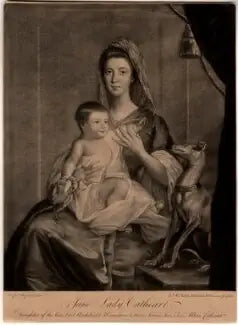 Jane Hamilton, esposa do 9º Lord Cathcart, e sua filha Jane, futura duquesa de Atholl - Joshua Reynolds
