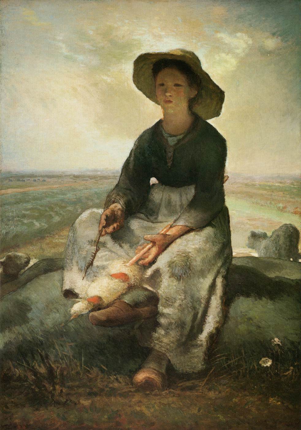 Jeune bergère - Jean-François Millet