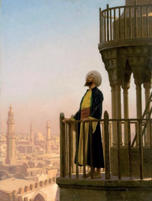 Reproduction du tableau « Le muezzin - Jean-Léon Gérôme » par Alpha Reproduction en peinture à l’huile