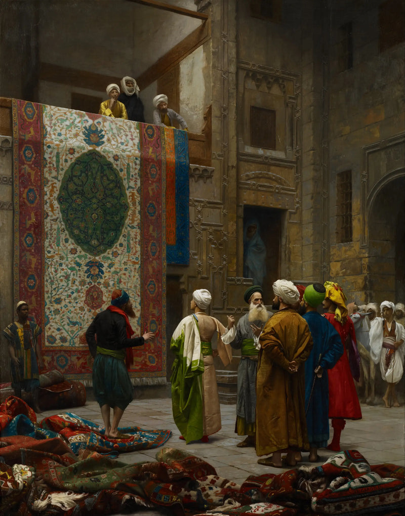 Vendedor de tapetes no Cairo - Jean-Léon Gérôme