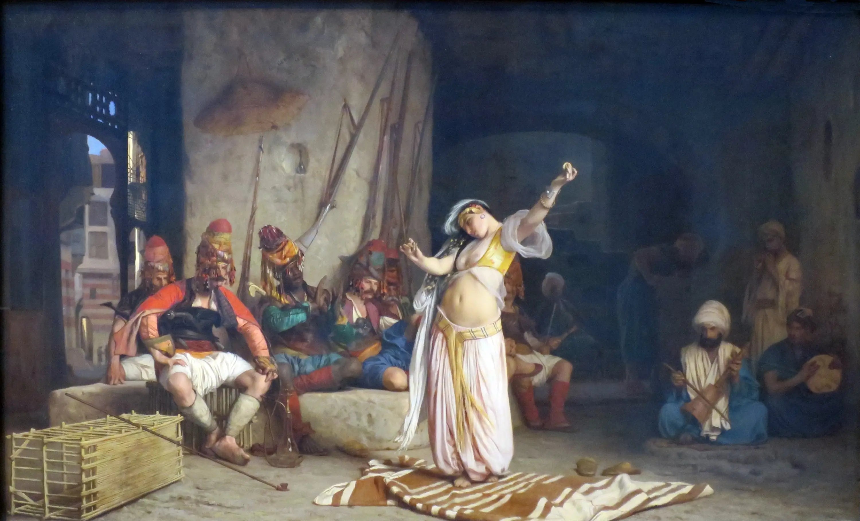 Reproduction du tableau « Danse de l'Almeh - Jean-Léon Gérôme » par Alpha Reproduction en peinture à l’huile