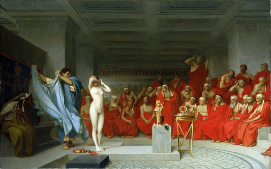 🏛️ Friné revelada diante do Areópago Jean-Léon Gérôme (1861)