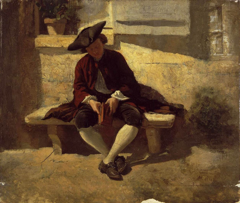 Jeune homme avec un livre - Ernest Meissonier