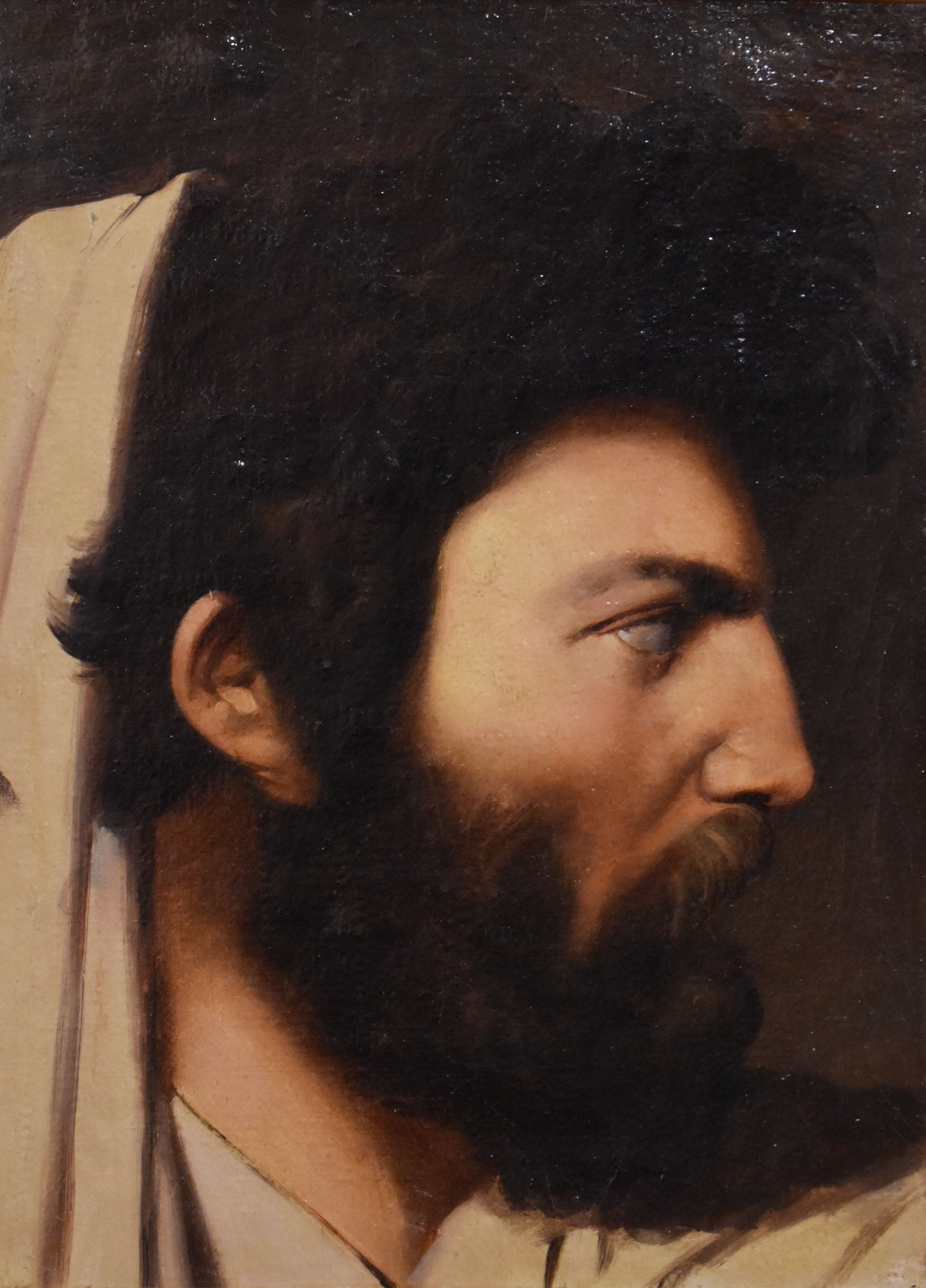 Estudo de homem de perfil para a composição de Júpiter e Tétis - Jean-Auguste-Dominique Ingres