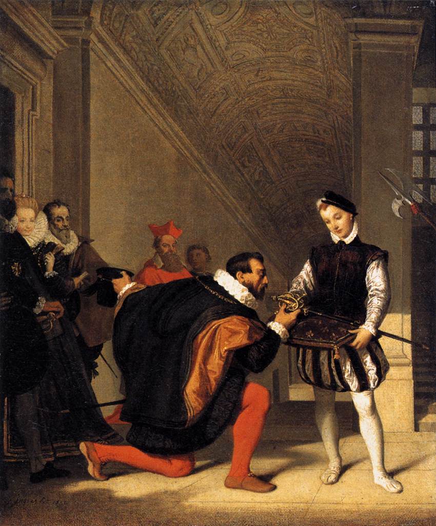 Dom Pedro de Toledo beijando a espada de Henrique IV - Jean-Auguste-Dominique Ingres