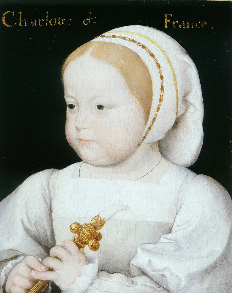 Retrato de Madeleine de França (1520-1537), terceira filha de François I (1494-1537) e de Claude de França (1499-1524) - Jean Clouet
