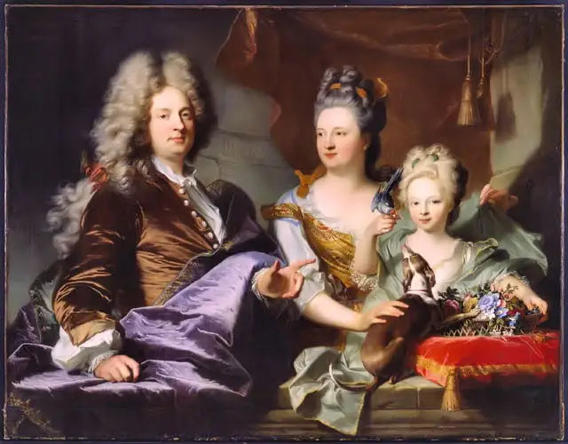 Jean Le Juge e sua família - Hyacinthe Rigaud