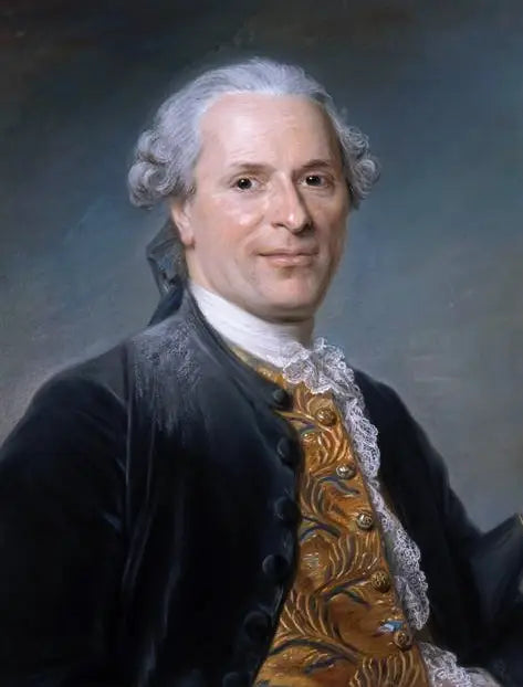 Retrato de Jean Monnet, diplomata francês - Maurice-Quentin de La Tour