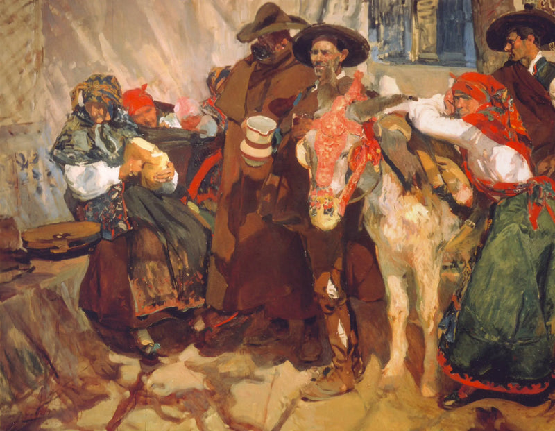 Camponeses de Léon - Joaquín Sorolla