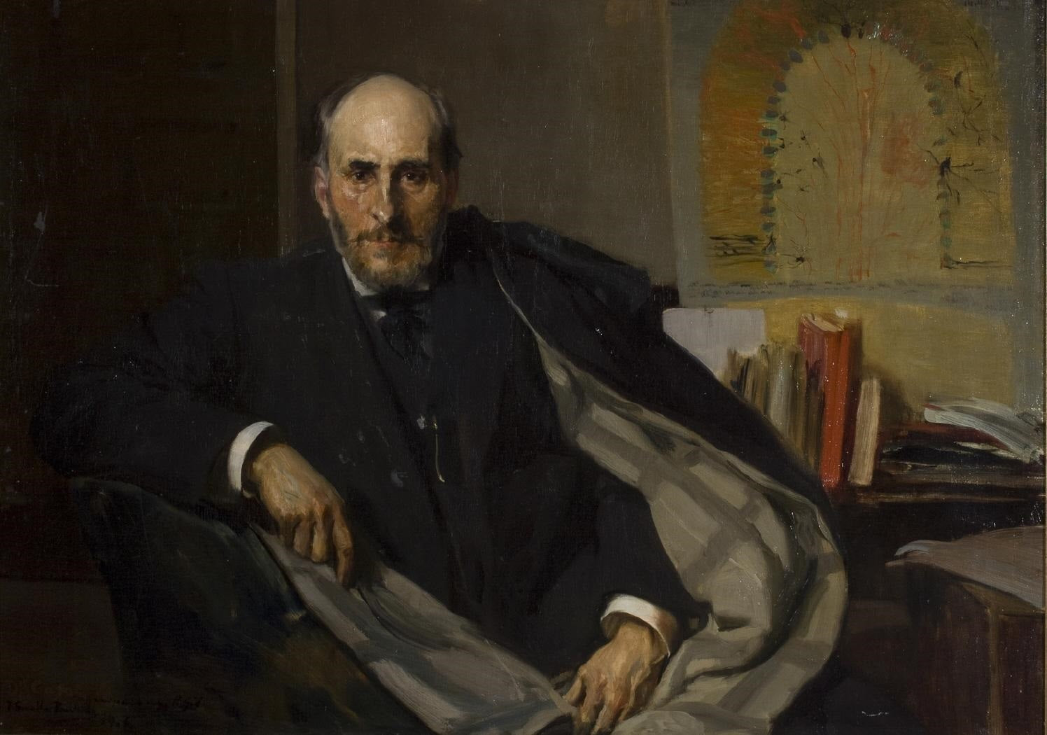 Reproduction du tableau « portrait de Santiago Ramón y Cajal - Joaquín Sorolla » par Alpha Reproduction en peinture à l’huile