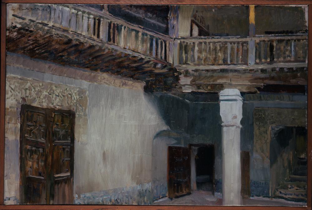 Reproduction du tableau « Maison du Greco, Tolède - Joaquín Sorolla » par Alpha Reproduction en peinture à l’huile