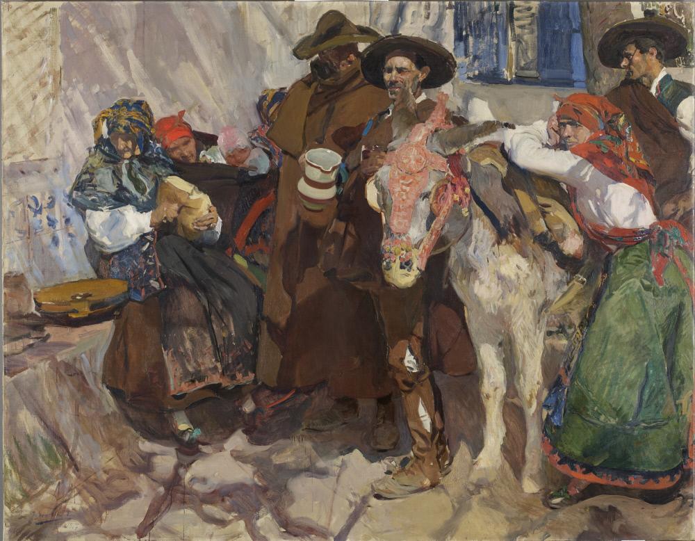 Reproduction du tableau « Villageois de Léon - Joaquín Sorolla » par Alpha Reproduction en peinture à l’huile