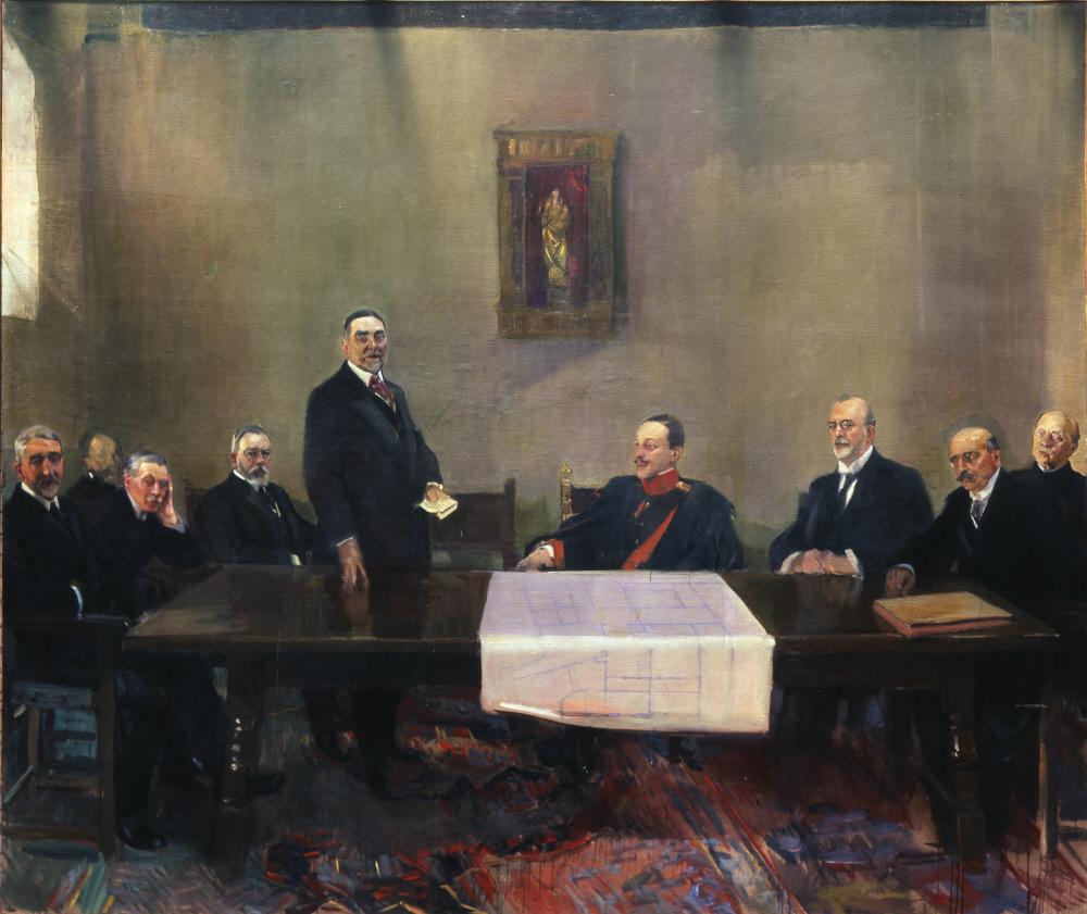 Reproduction du tableau « Rencontre du Patronato de la Casa-Museo de El Greco, Tolède - Joaquín Sorolla » par Alpha Reproduction en peinture à l’huile