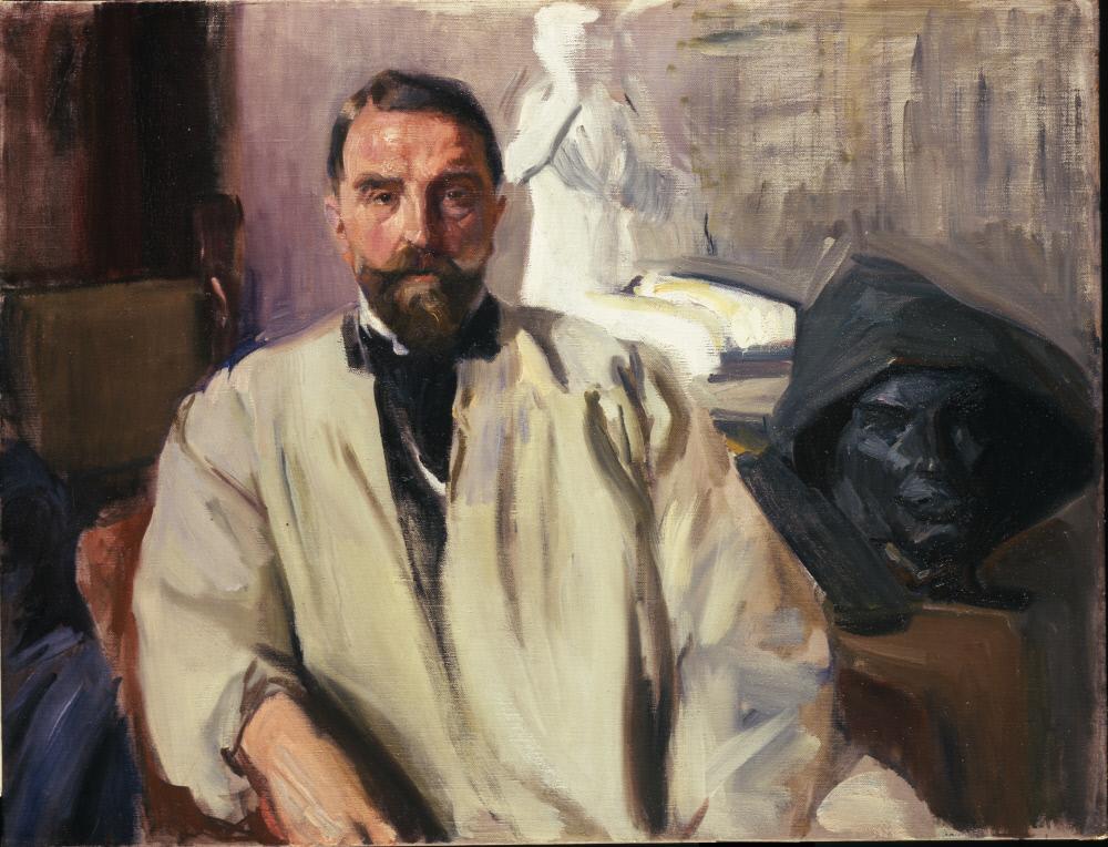Reproduction du tableau « Miguel Blay et Fábregas - Joaquín Sorolla » par Alpha Reproduction en peinture à l’huile