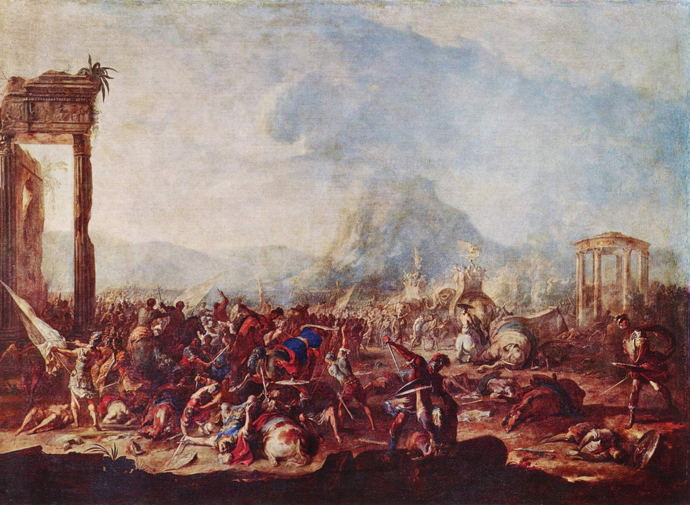 Scène de bataille - Johann Heinrich Schönfeld