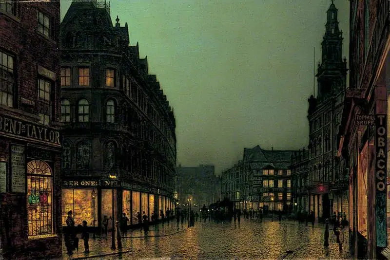 Boar Lane Leeds - John Atkinson Grimshaw - Alpha Reproduction