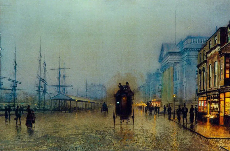 Os cais de Liverpool - John Atkinson Grimshaw