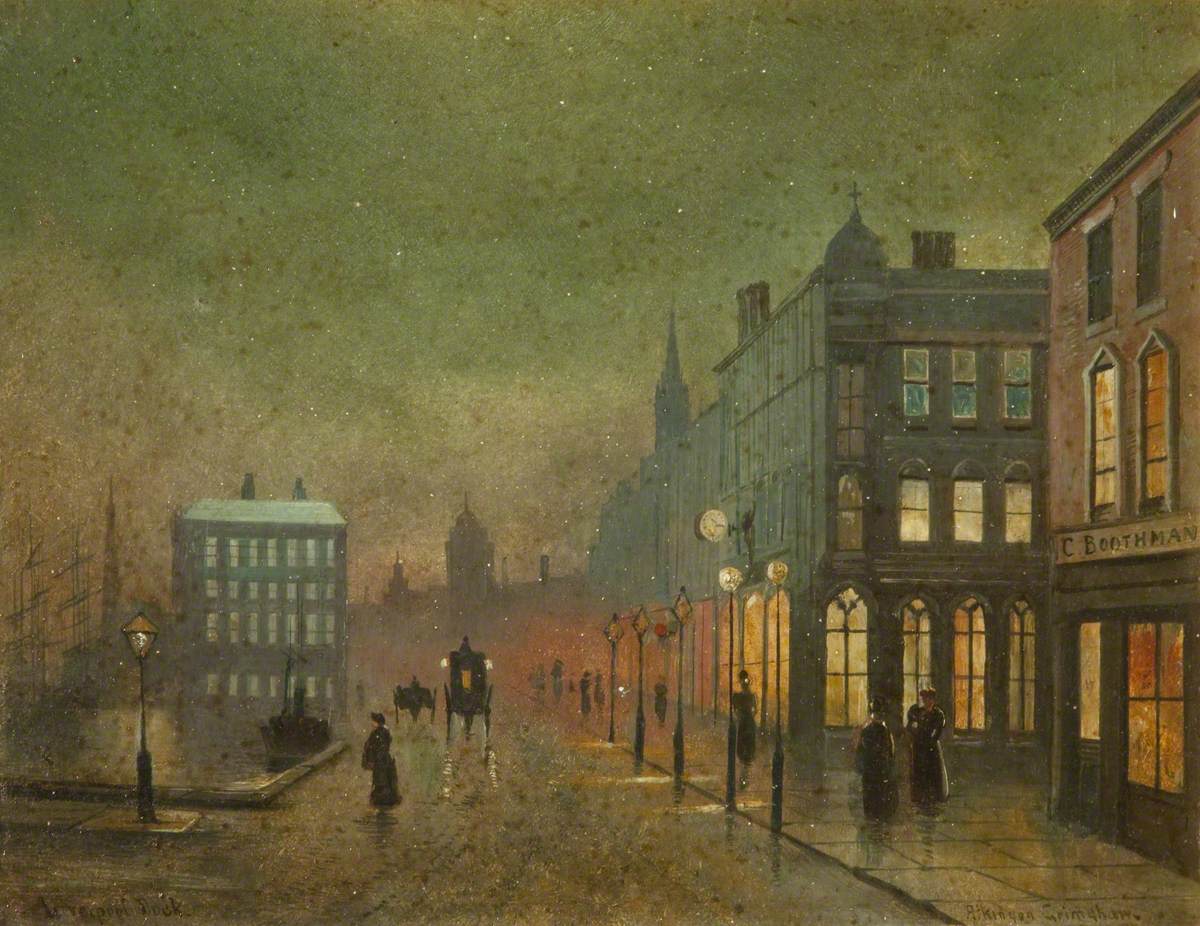 Docks de Liverpool (panneau 2 sur 5) - John Atkinson Grimshaw