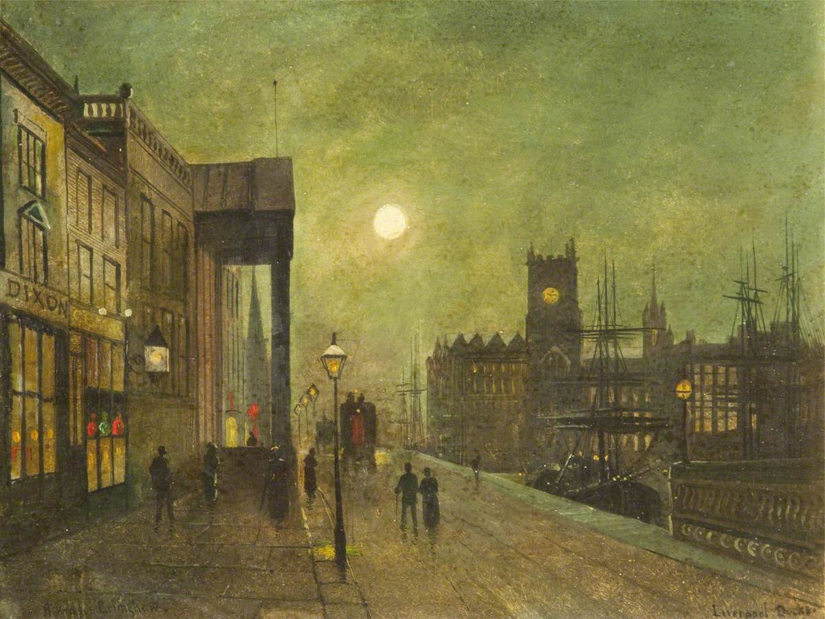 Docks de Liverpool (panneau 3 sur 5) - John Atkinson Grimshaw