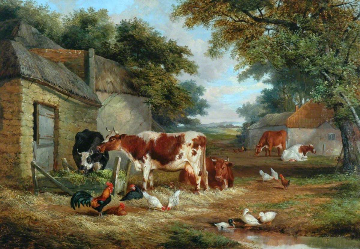 Cour de ferme - John Frederick Herring, Sr.