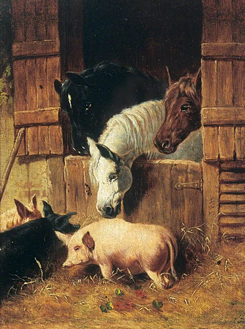 Cena de fazenda - John Frederick Herring, Sr.
