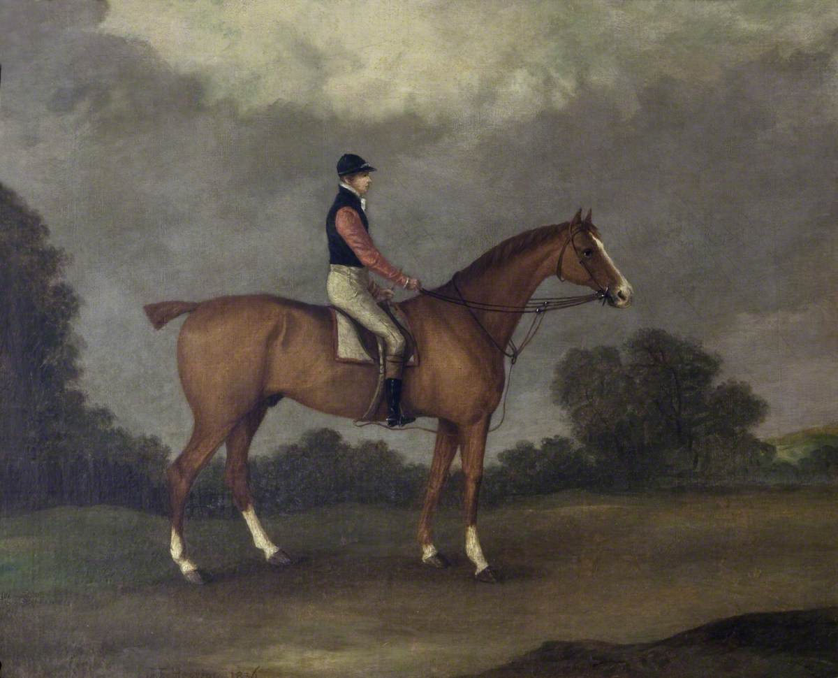 Elis', un cheval alezan, monté par J. Day - John Frederick Herring, Sr.