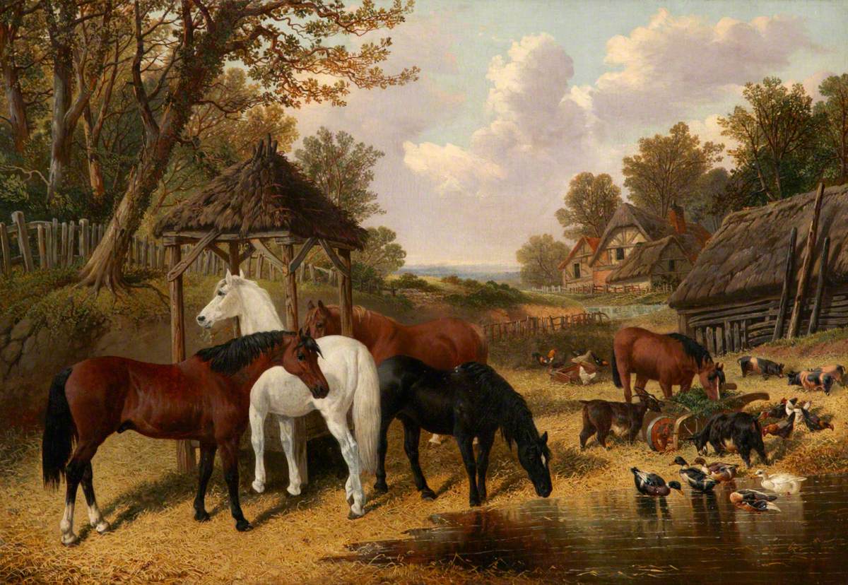 Cour de ferme - John Frederick Herring, Sr.