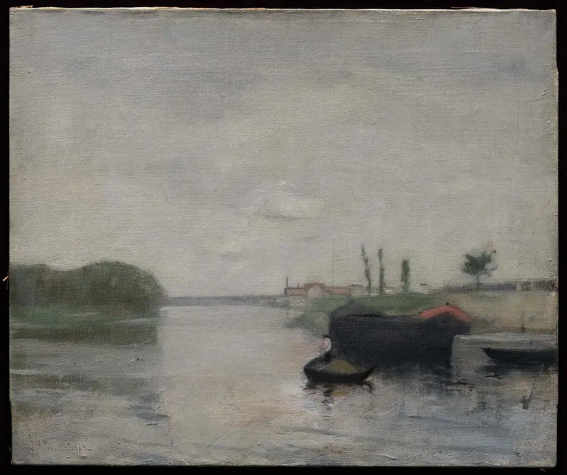 Cena do canal - John Henry Twachtman