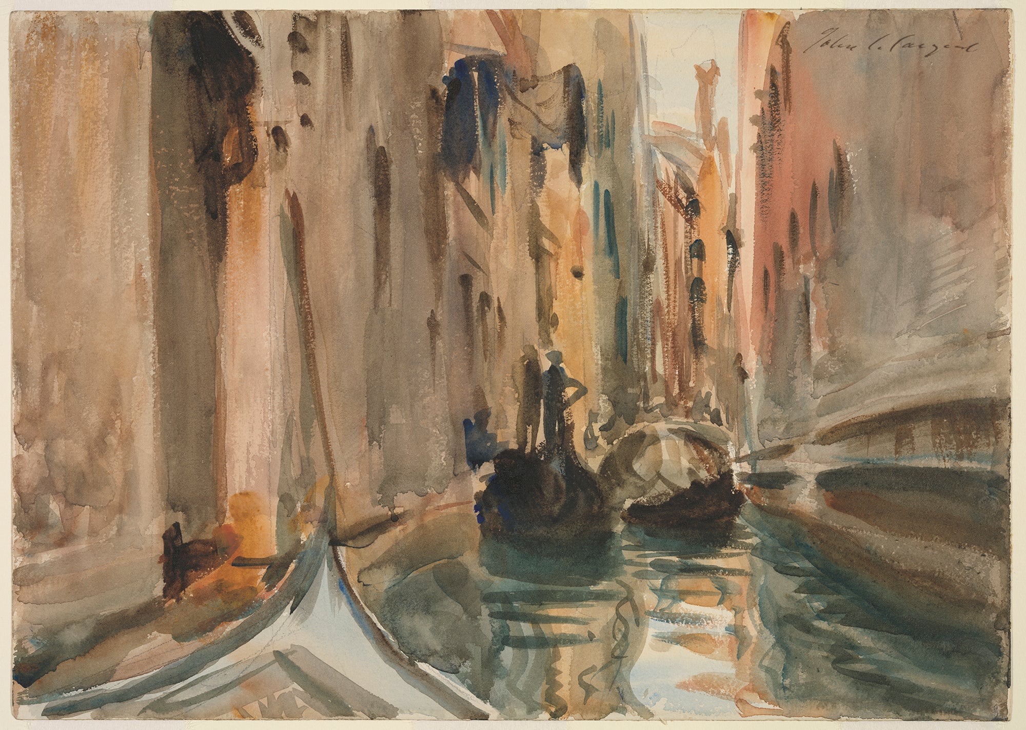Reproduction du tableau « Rio di San Salvatore, Venise - John Singer Sargent » par Alpha Reproduction en peinture à l’huile