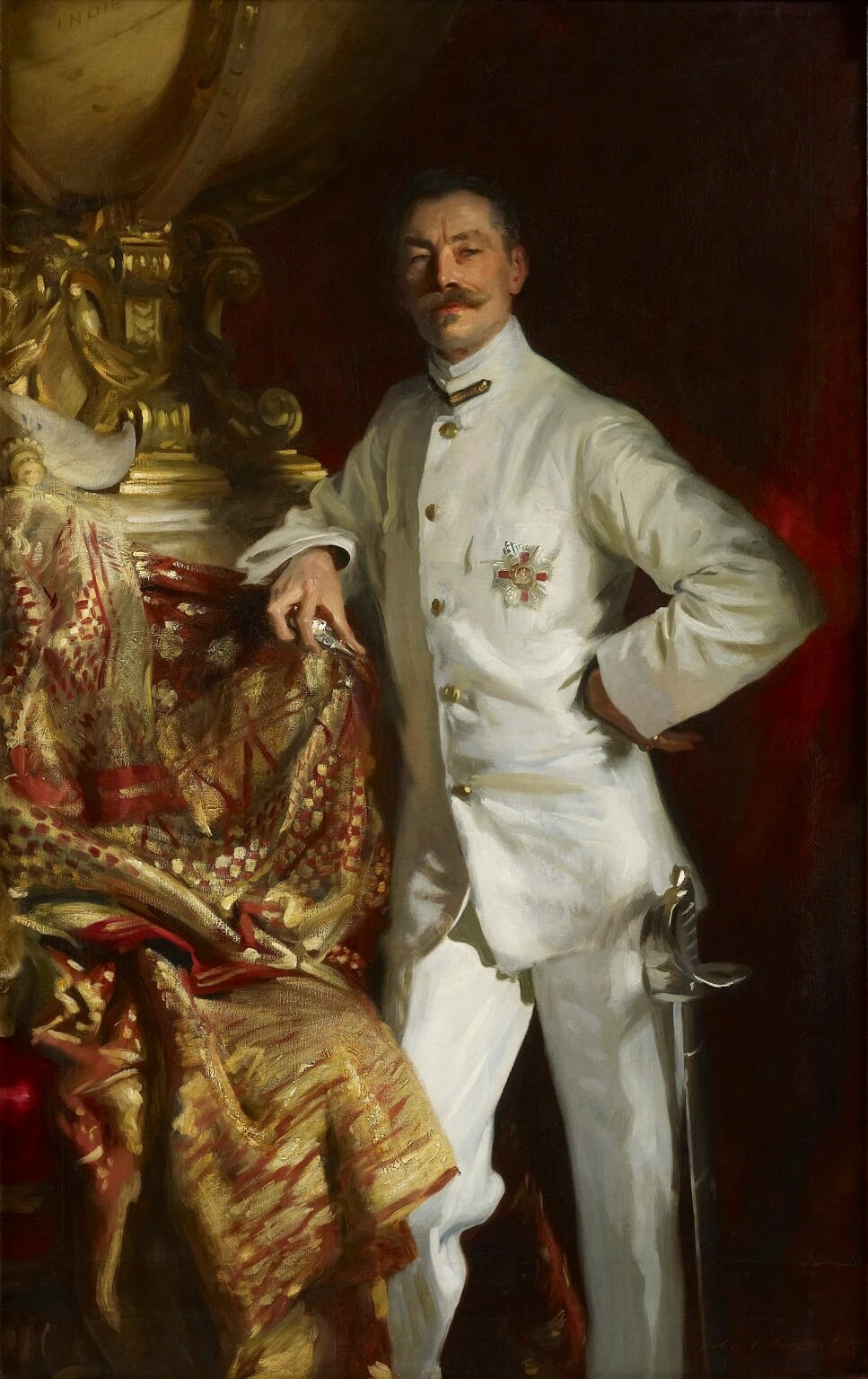 Reproduction du tableau « Sir Frank (Athelstane) Swettenham - John Singer Sargent » par Alpha Reproduction en peinture à l’huile