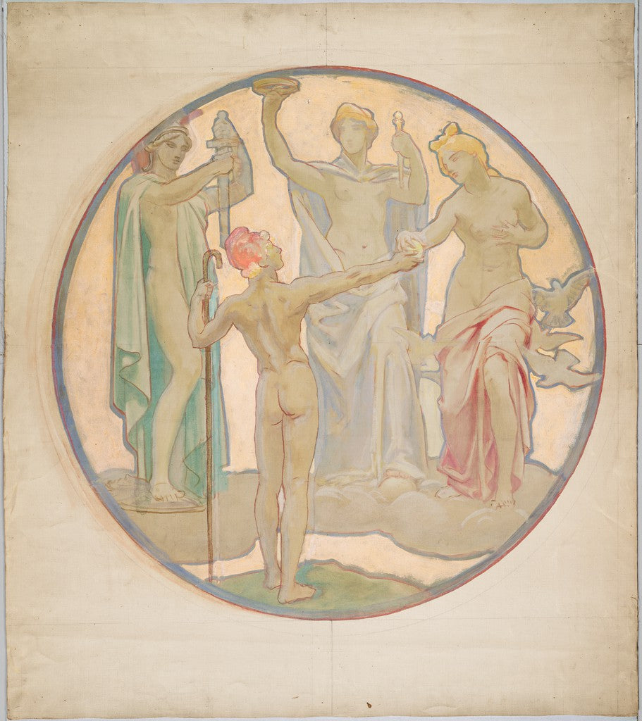 Reproduction du tableau « Étude pour « Le Jugement de Pâris », Musée des Beaux-Arts de Boston - John Singer Sargent » par Alpha Reproduction en peinture à l’huile