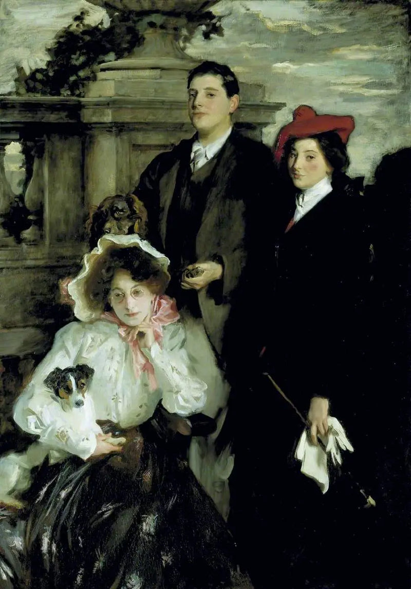 Hylda, Almina e Conway, filhos de Asher Wertheimer - John Singer Sargent
