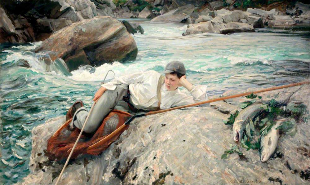 Reproduction du tableau « Pendant ses vacances, Norvège - John Singer Sargent » par Alpha Reproduction en peinture à l’huile