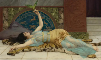 Fille en bleu - John William Godward - Alpha Reproduction
