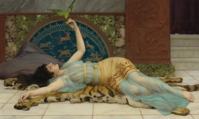 Menina de azul - John William Godward