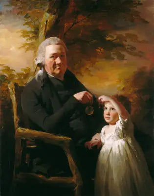 John Tait e seu neto - Henry Raeburn
