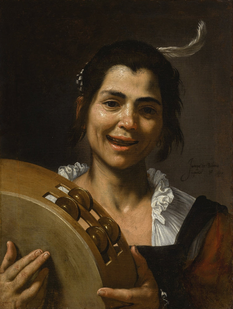 Menina com pandeiro - Jusepe de Ribera