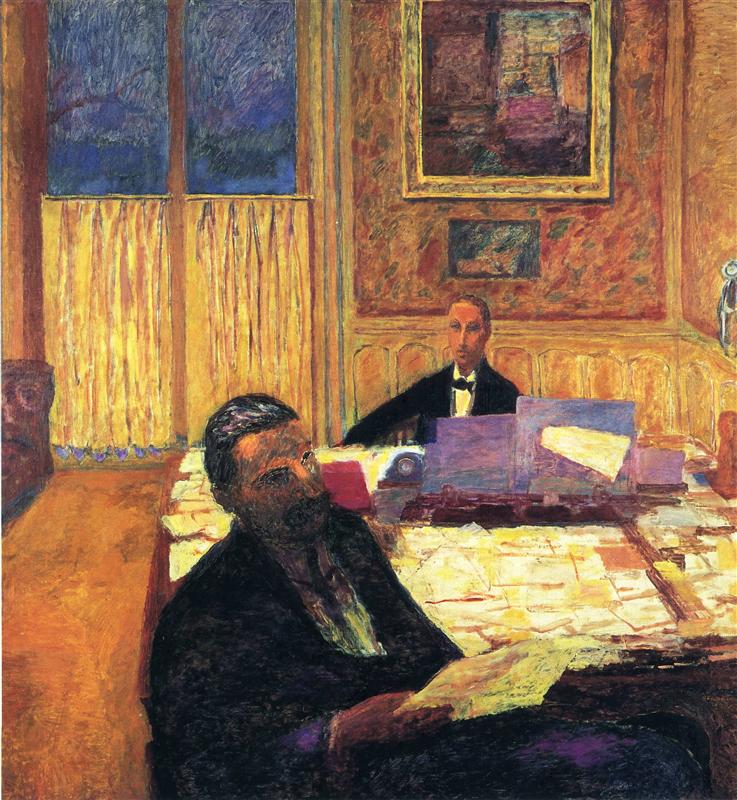 Reproduction du tableau « Les Frères Bernheim-Jeune - Pierre Bonnard » par Alpha Reproduction en peinture à l’huile