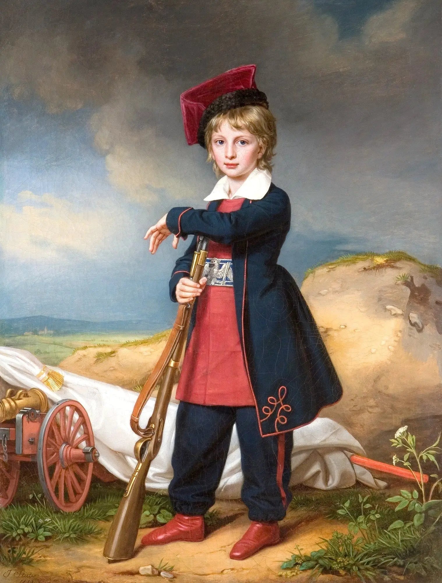 Portrait du duc de Reichstadt en costume militaire polonais - Joseph Karl Stieler - Alpha Reproduction