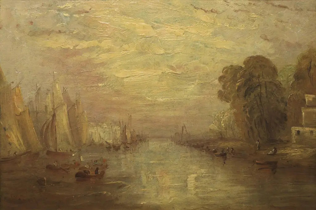 Reproduction du tableau « Yachting at Cowes - J. M. W. Turner » par Alpha Reproduction en peinture à l’huile