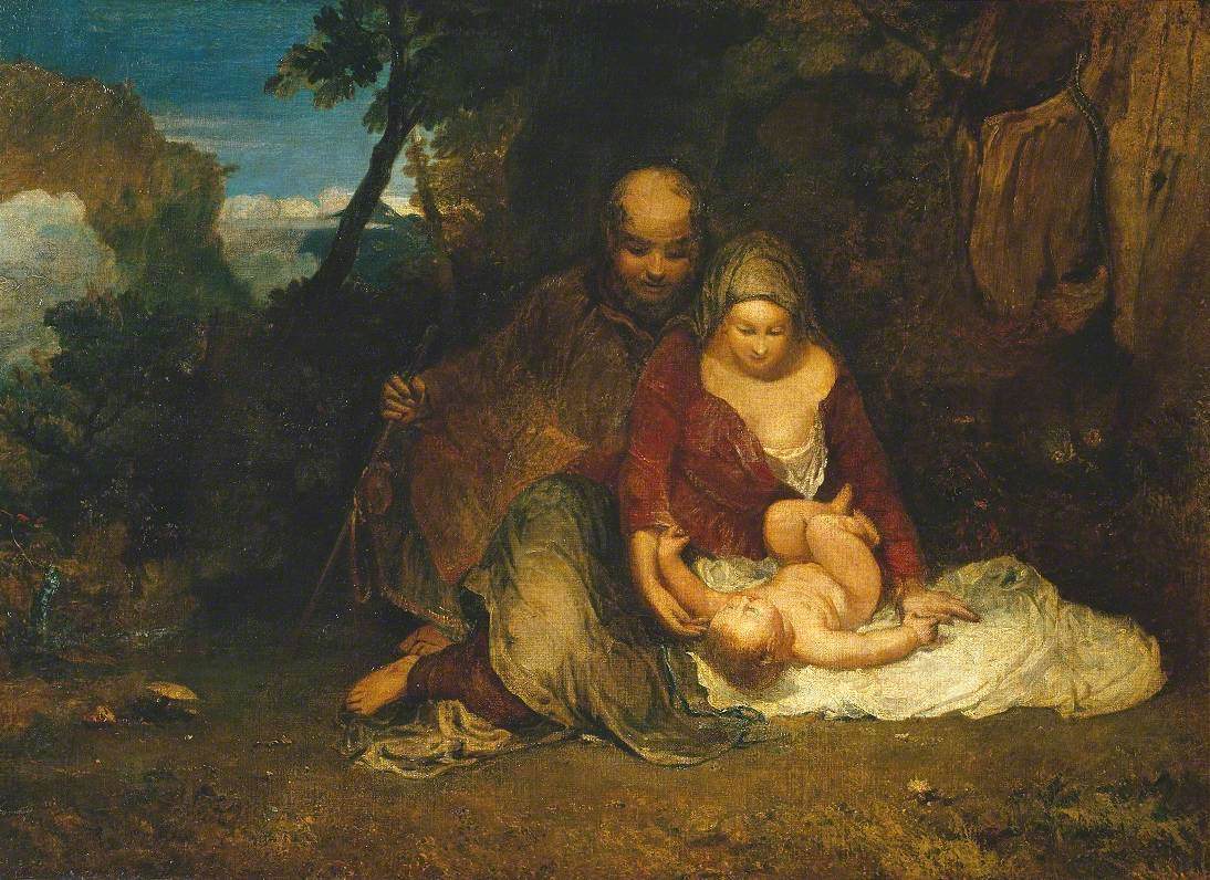 Reproduction du tableau « Holy Family - J. M. W. Turner » par Alpha Reproduction en peinture à l’huile