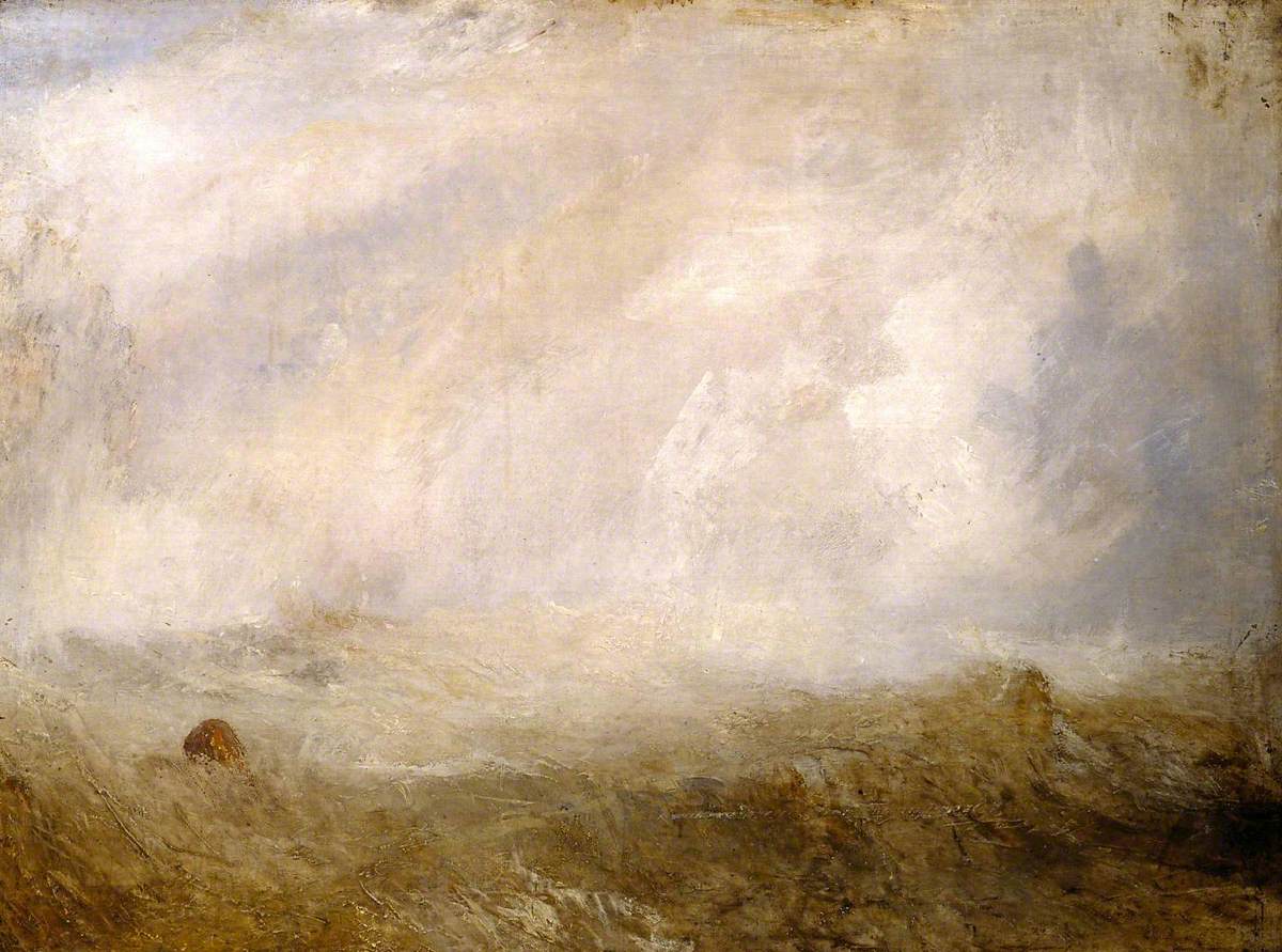 Reproduction du tableau « Seascape with Buoy - J. M. W. Turner » par Alpha Reproduction en peinture à l’huile