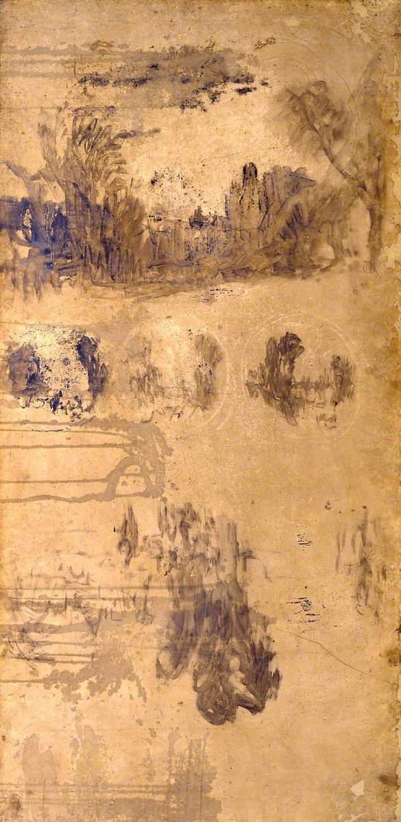 Reproduction du tableau « Studies for ‘Dawn of Christianity’ - J. M. W. Turner » par Alpha Reproduction en peinture à l’huile