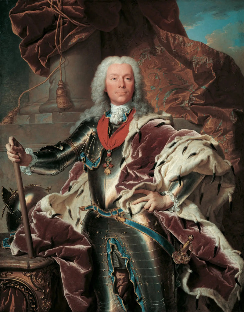 Retrato do príncipe Joseph Wenzel I de Liechtenstein - Hyacinthe Rigaud