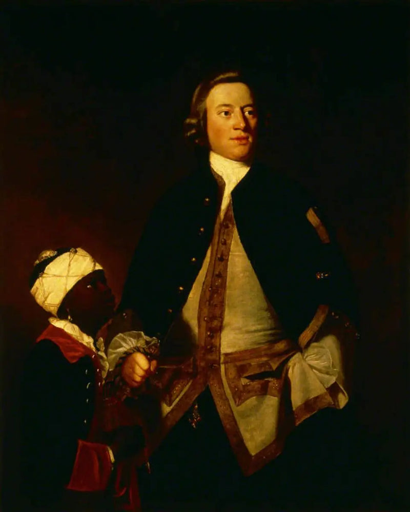 Tenente, depois capitão, Paul Henry Ourry, deputado (1719-1783) com « Jersey » - Joshua Reynolds