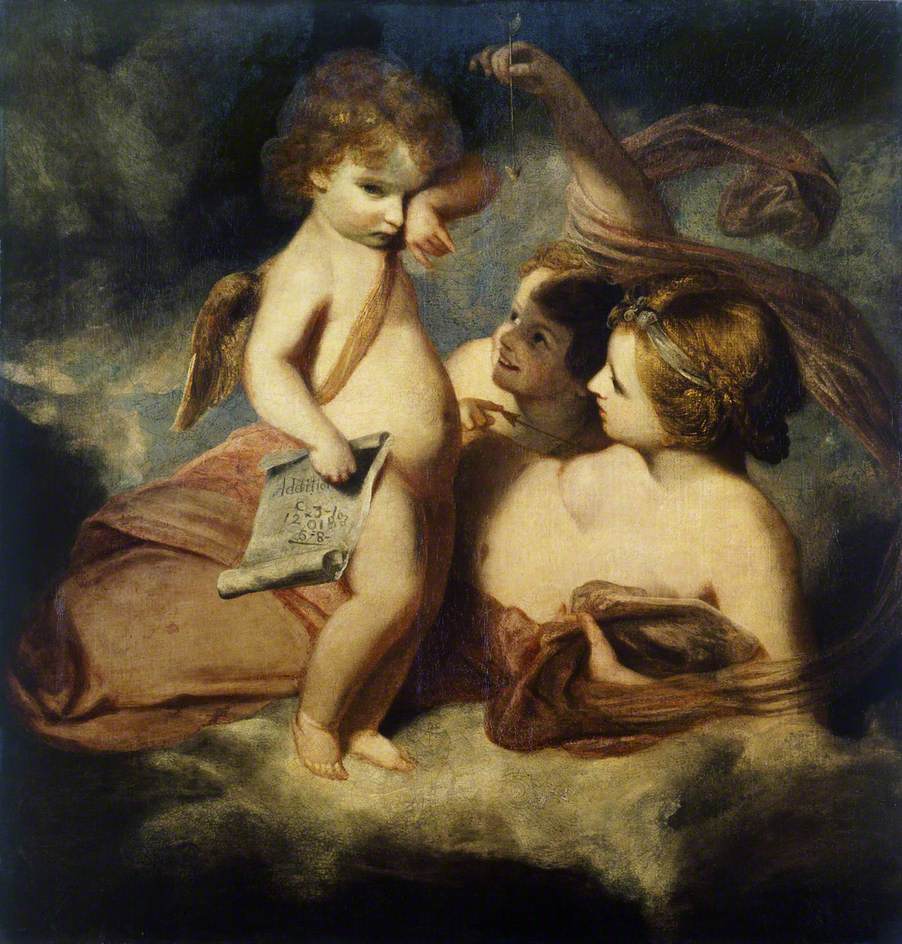 Vénus réprimande Cupidon pour avoir appris à jeter des comptes - Joshua Reynolds