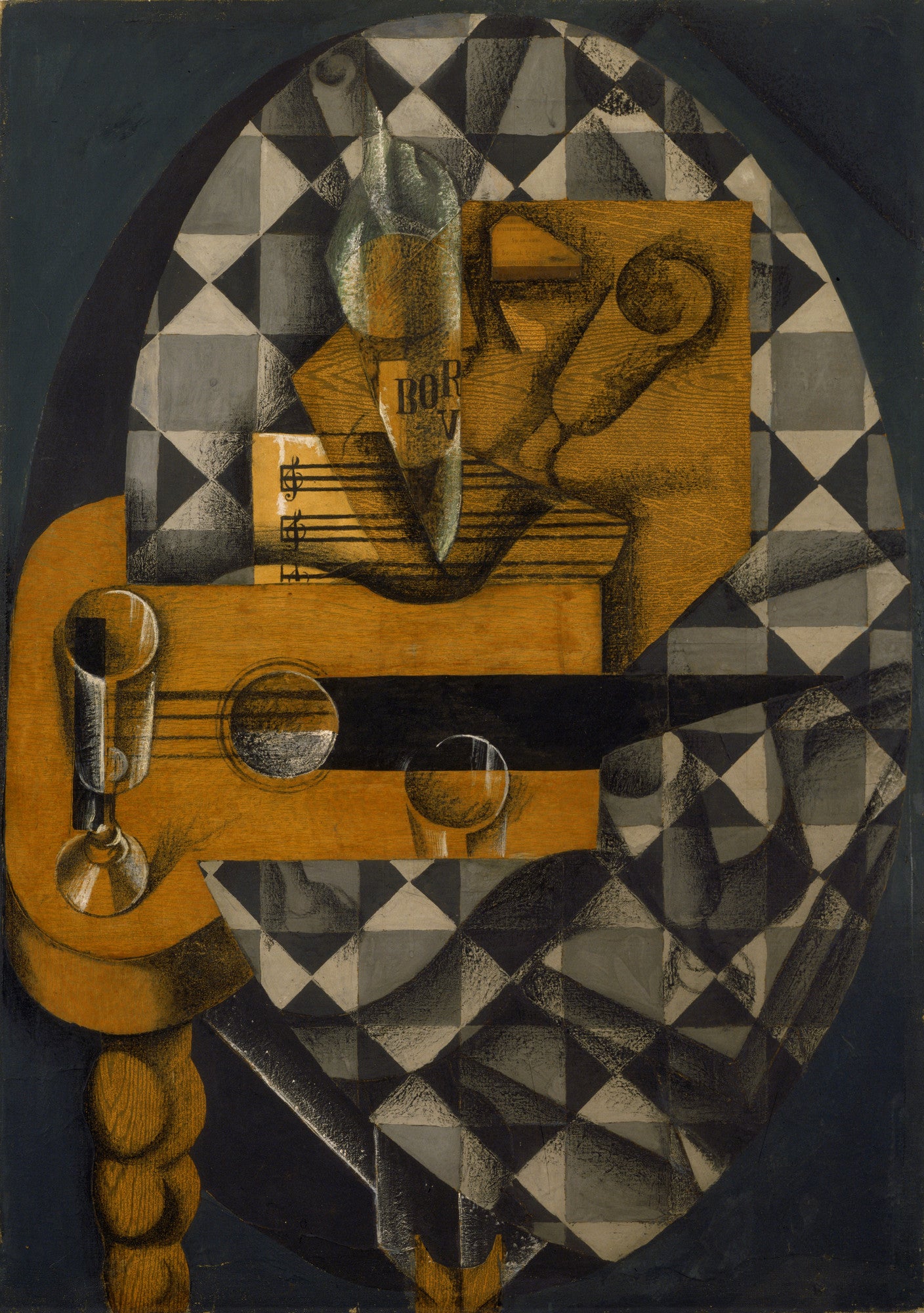 Guitare et lunettes - Juan Gris
